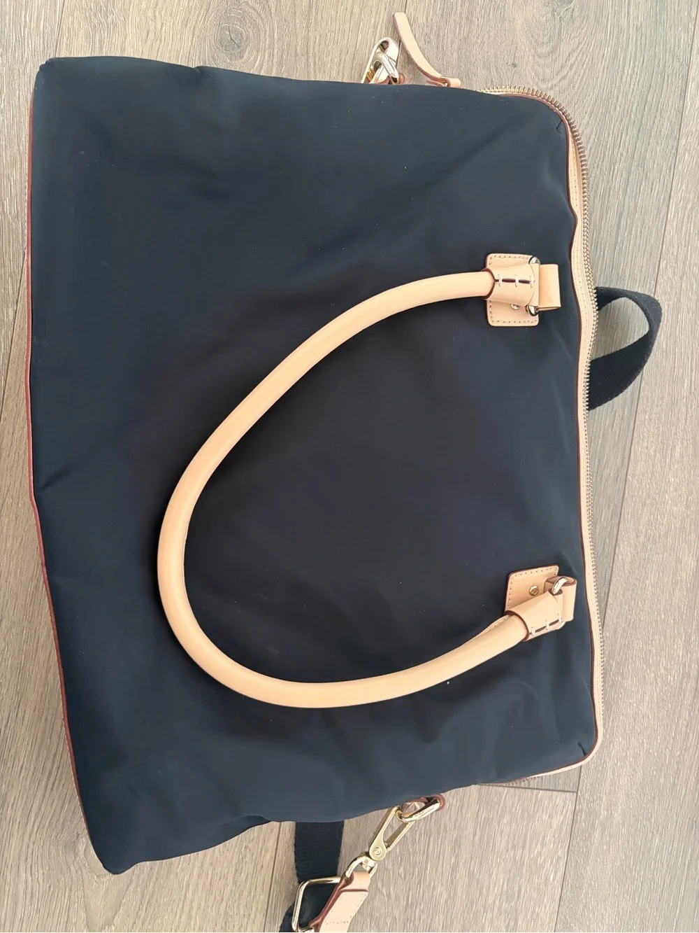 Kate Spade Black and Tan Nylon Laptop Bag
